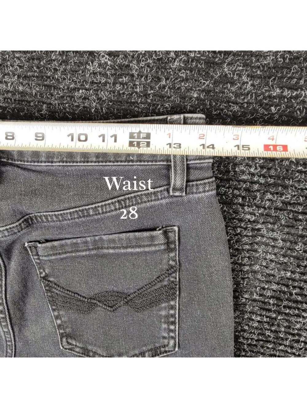 Idyllwind Miranda Lambert Size 6 Gray Wide Flare Bootcut Jeans High Rise Pintuck - Picture 8 of 10